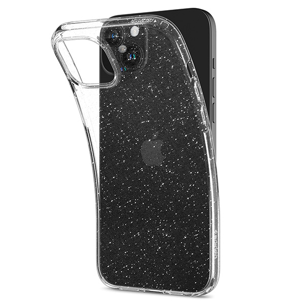 Dėklas SPIGEN GLITTER CRYSTAL IPHONE 15+ CLEAR aprašymas - Prekės nuotrauka