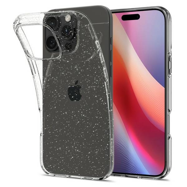 Spigen Liquid Crystal iPhone 16 Plus 6.7″ blizgus skaidrus dėklas ACS08065 aprašymas - Prekės nuotrauka