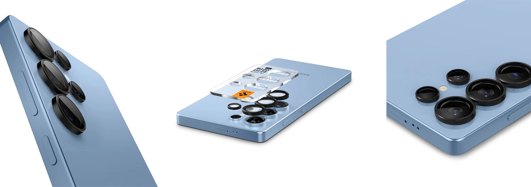 Spigen Optik Pro HD Glas.TR „EZ FIT” fotoaparato apsauginis stikliukas 2vnt Samsung Galaxy S25 Ultra aprašymas - Prekės nuotrauka