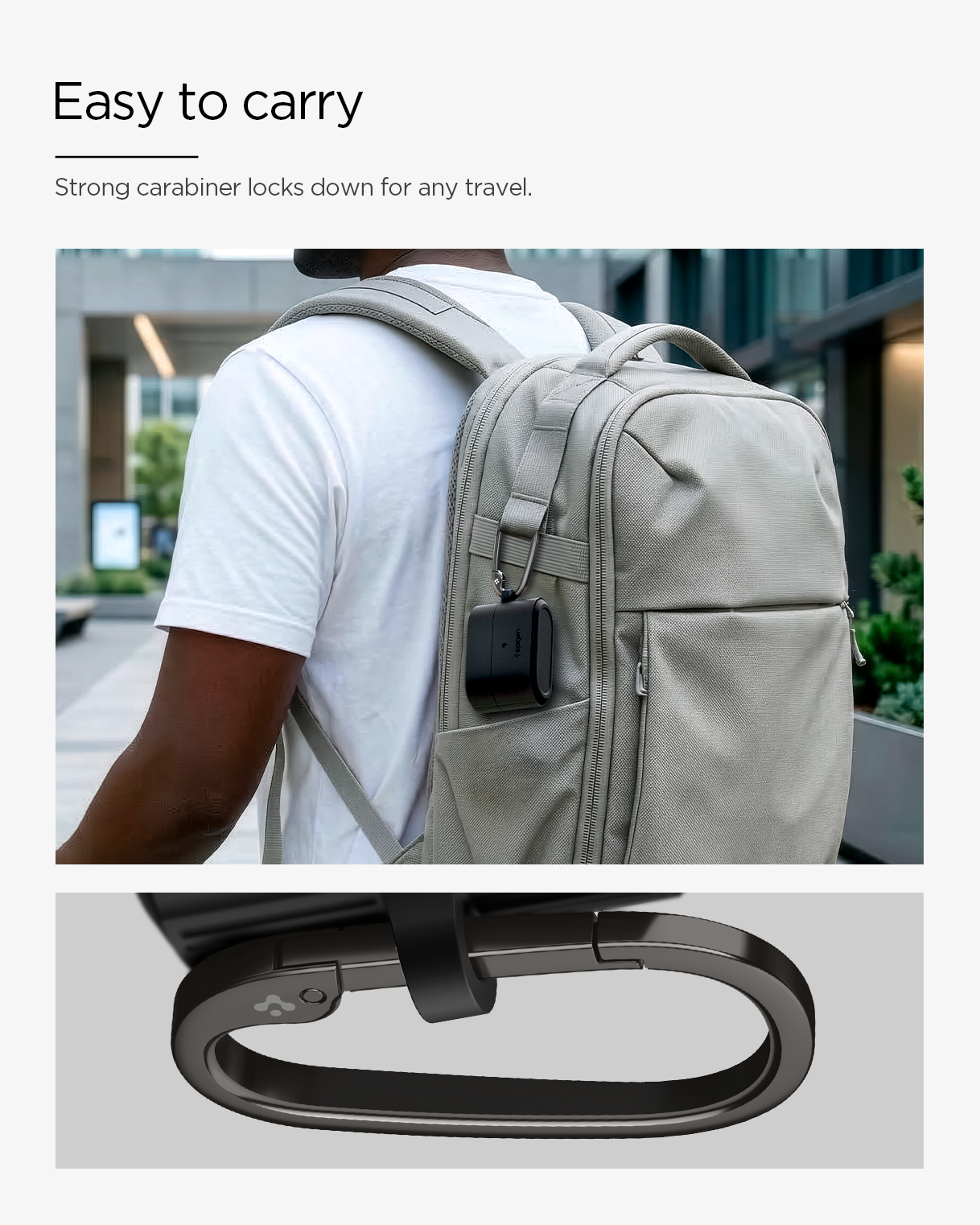 Spigen Rugged Armor, matinė juoda – Sony WF-1000XM6 aprašymas - Prekės nuotrauka