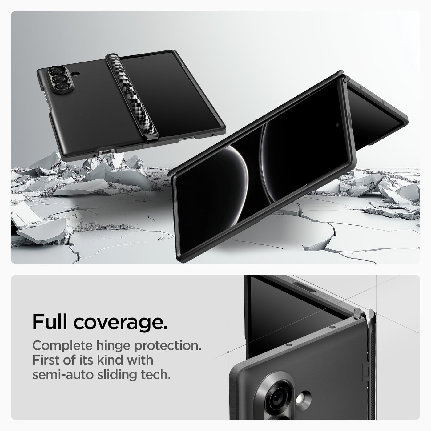 Dėklas Spigen Slim Armor Pro MagSafe, juodas – Google Pixel 11 Pro Fold aprašymas - Prekės nuotrauka