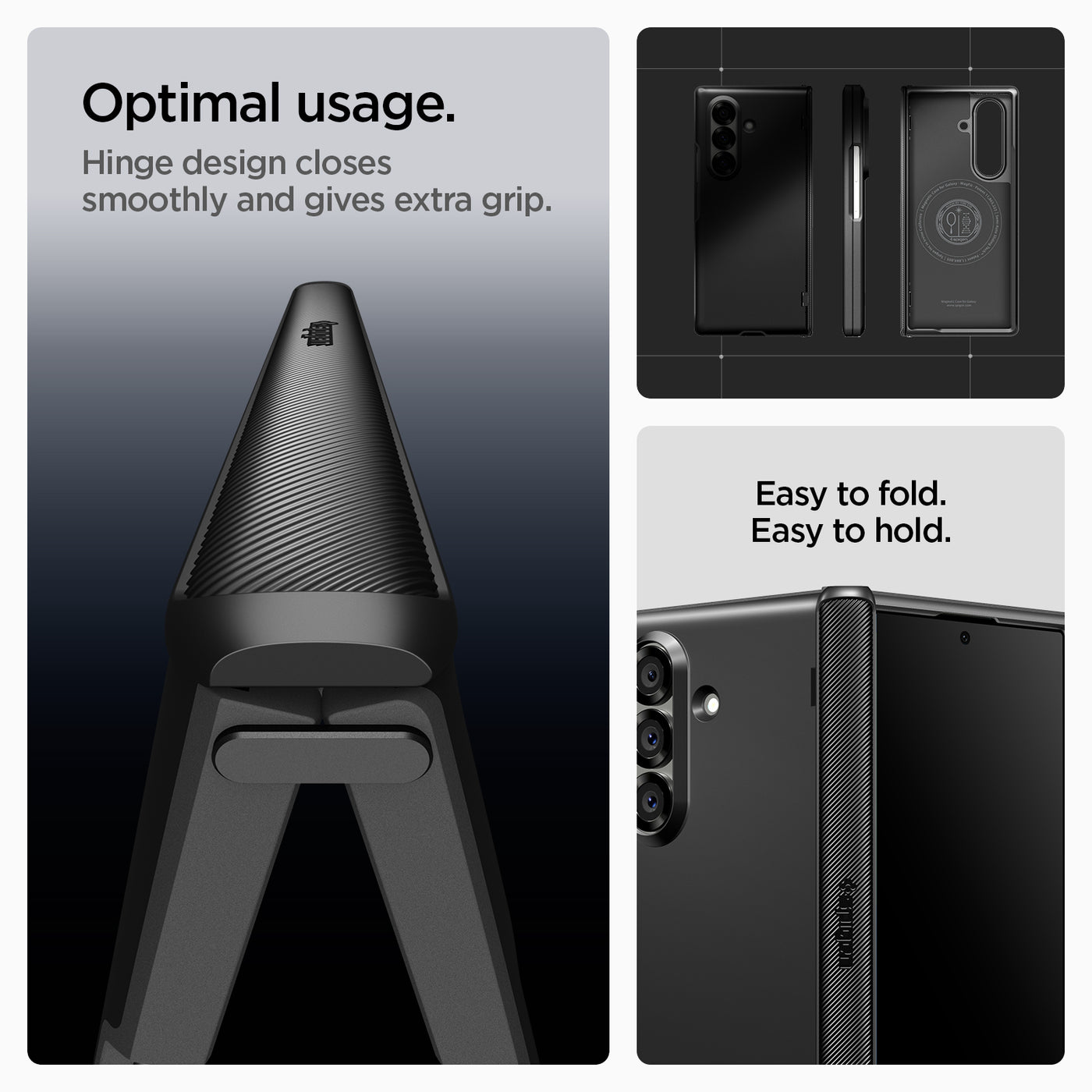 Dėklas Spigen Slim Armor Pro MagSafe, juodas – Google Pixel 11 Pro Fold aprašymas - Prekės nuotrauka