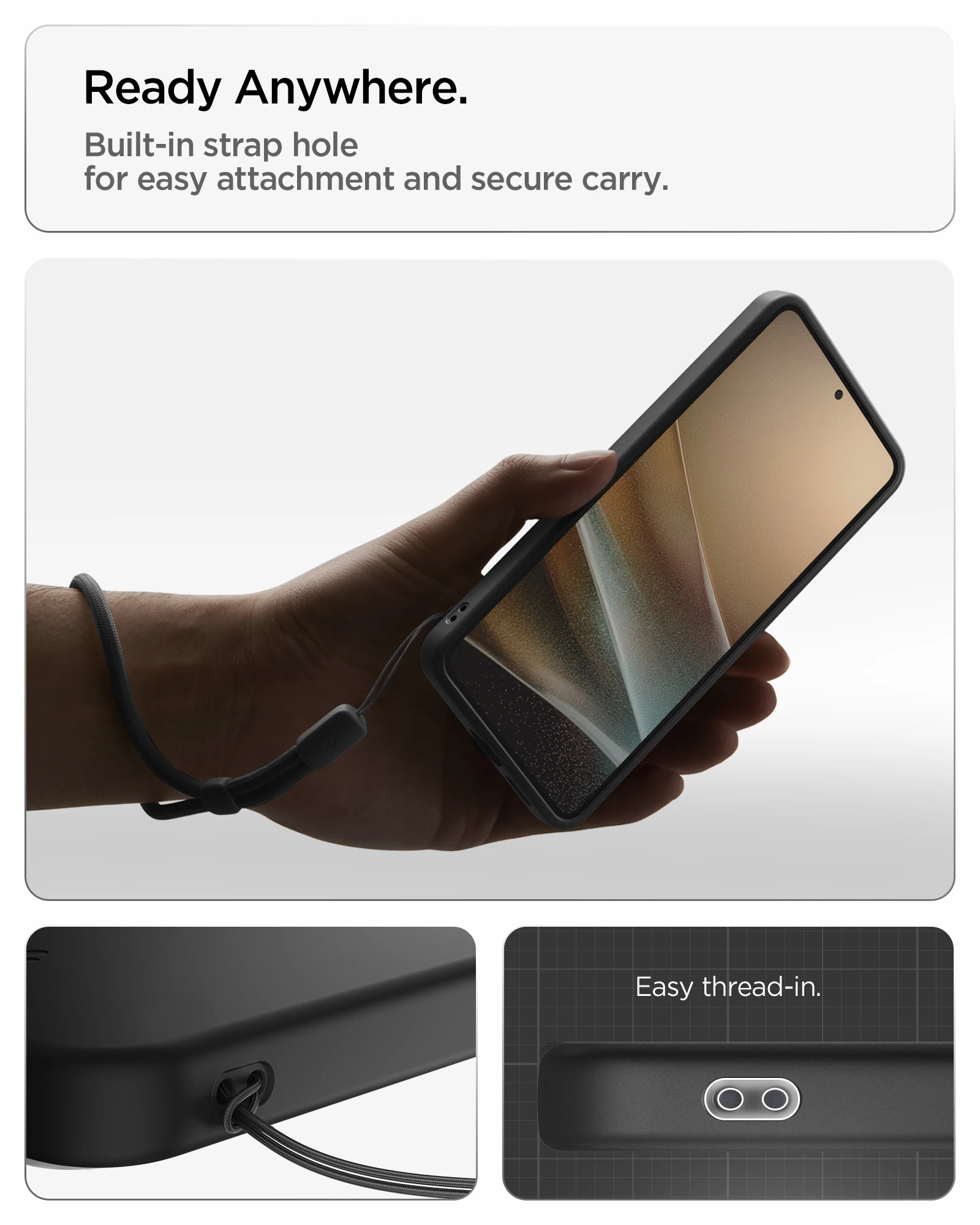 Dėklas Spigen Thin Fit MagSafe, juodos spalvos – Samsung Galaxy S26+ aprašymas - Prekės nuotrauka