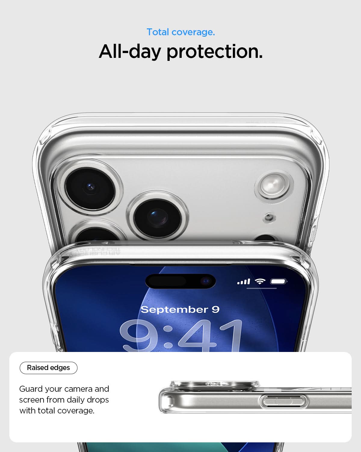 Dėklas Spigen Ultra Hybrid MagSafe, clear baltas – iPhone 18 Pro/17 Pro aprašymas - Prekės nuotrauka