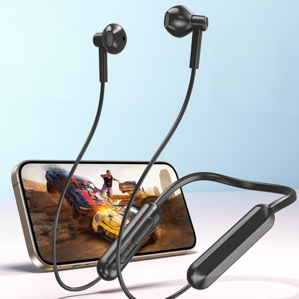 Sportinės ausinės AWEI G82BL Bluetooth juodos spalvos aprašymas - Prekės nuotrauka