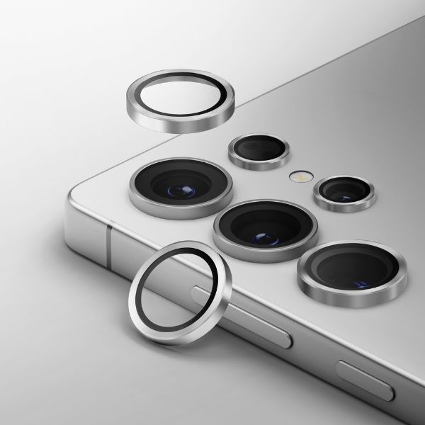 Stiklas Camera UNIQ Optix Aliuminio Camera Lens skirtas Samsung Galaxy S26 Ultra juodas aprašymas - Prekės nuotrauka
