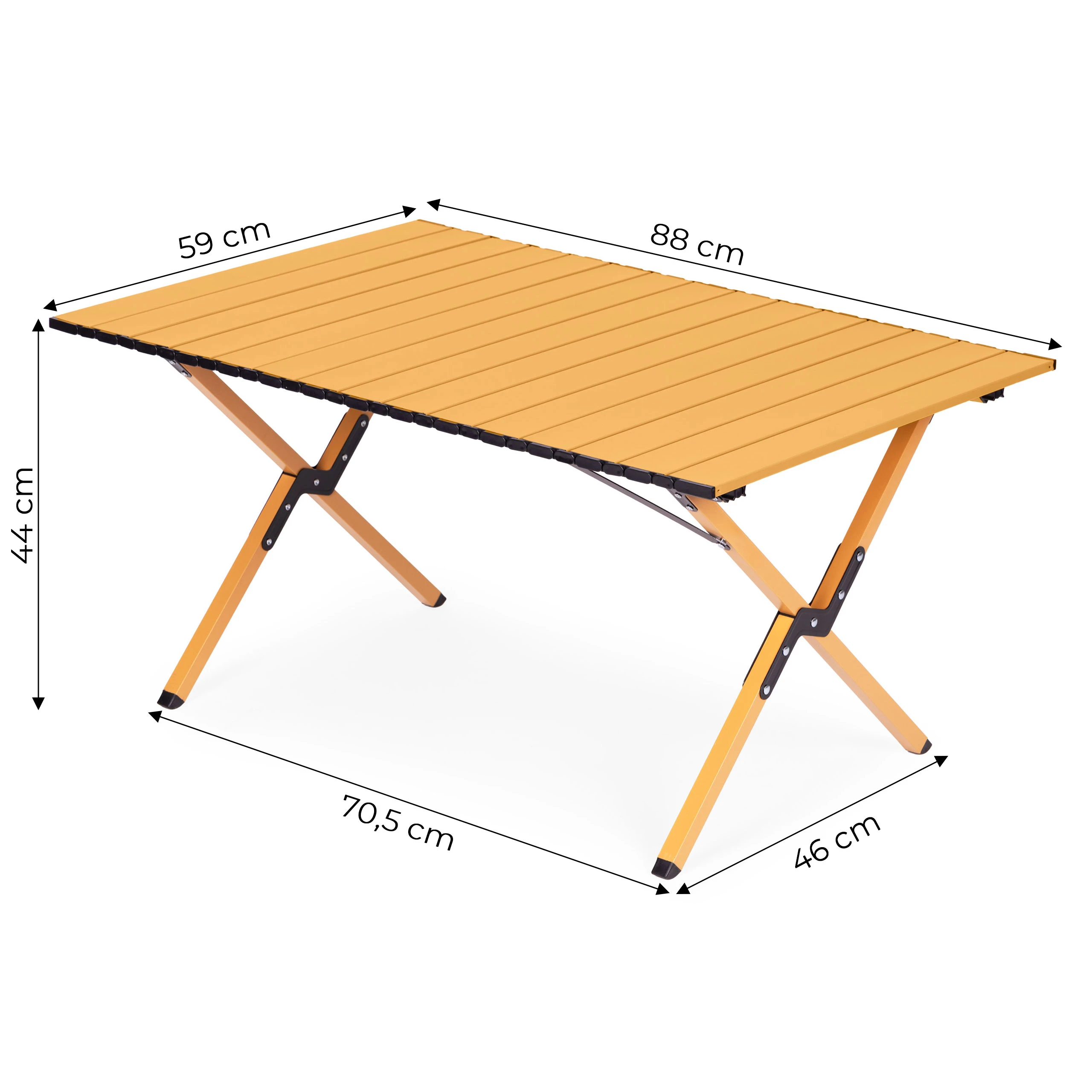 Sulankstomas kempingo stalas 90×60 cm su nešiojimo krepšiu, MultiGarden aprašymas - Prekės nuotrauka