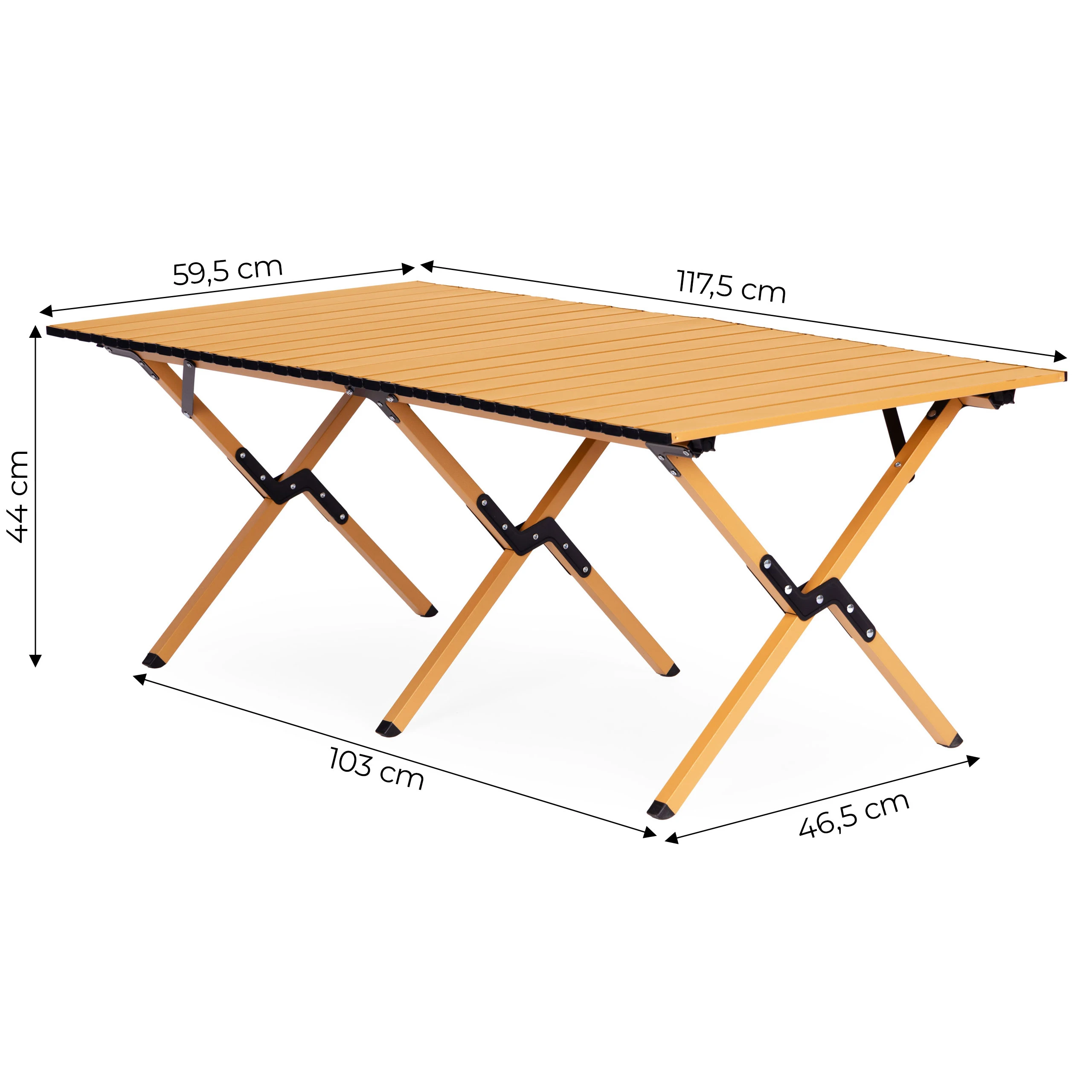 Sulankstomas stovyklavimo stalas 120×60 cm su nešiojimo krepšiu, MultiGarden aprašymas - Prekės nuotrauka