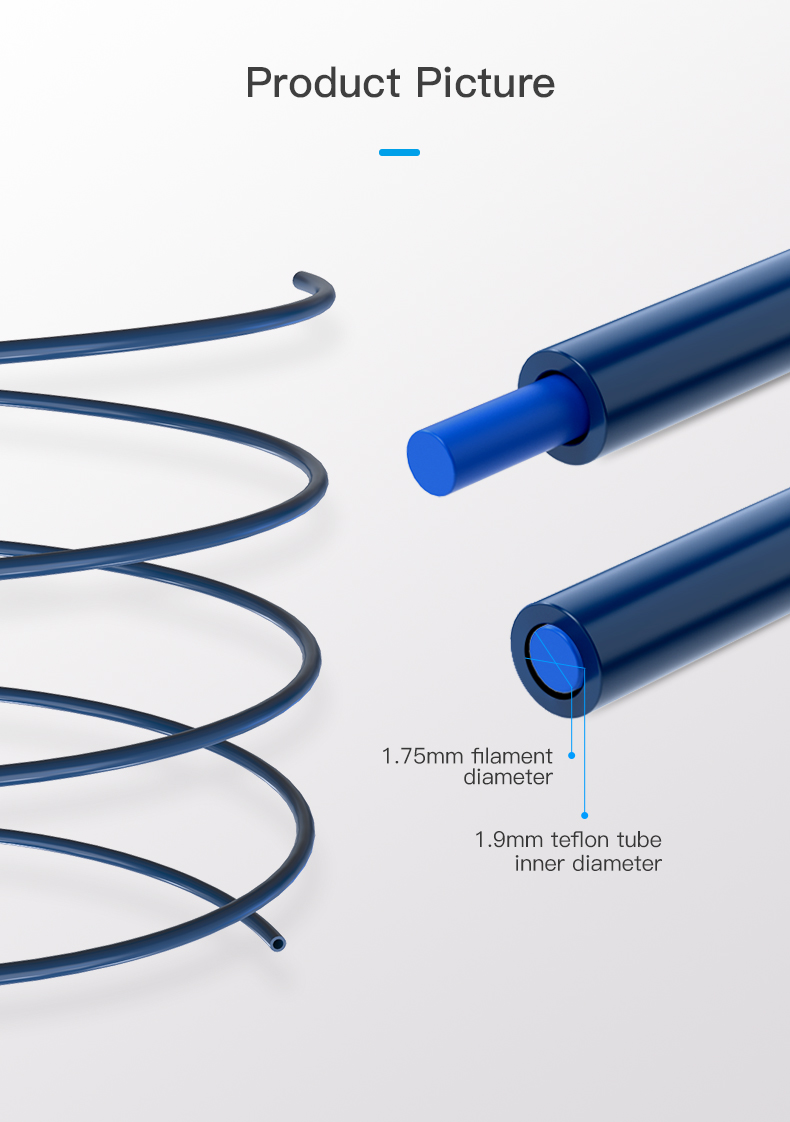 Creality Tefloninis Capricorn PTFE vamzdelis 1m aprašymas - Prekės nuotrauka