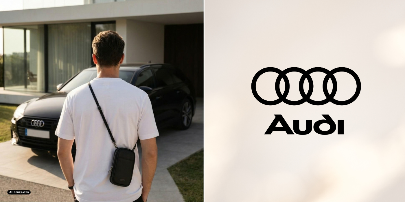 Telefono krepšys Audi A6 dirbtinė oda D2 juodas aprašymas - Prekės nuotrauka
