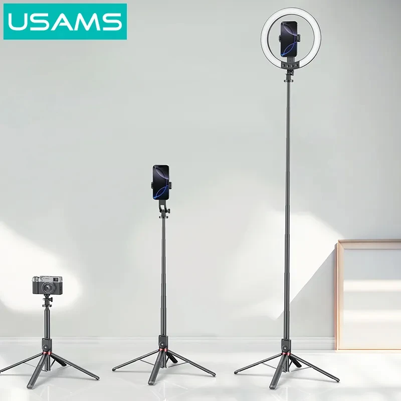 Telefono laikiklis su lempa USAMS ZB323 10-inch 1200mAh 2.3m juodos spalvos aprašymas - Prekės nuotrauka Telefono laikiklis su lempa USAMS ZB323 10-inch 1200mAh 2.3m juodos spalvos aprašymas - Prekės nuotrauka