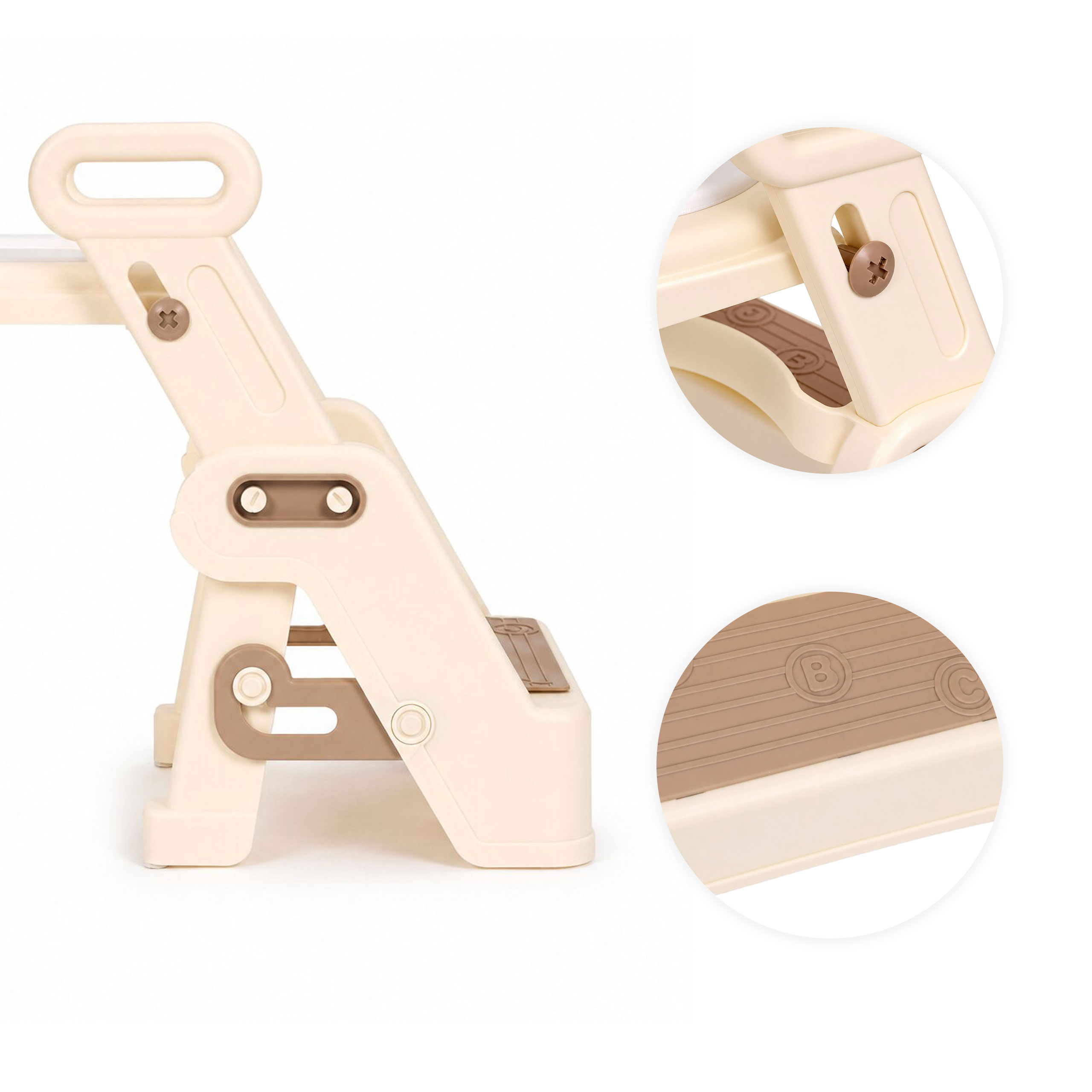 Toilet training seat for children with steps, ladder and handles ECOTOYS aprašymas - Prekės nuotrauka