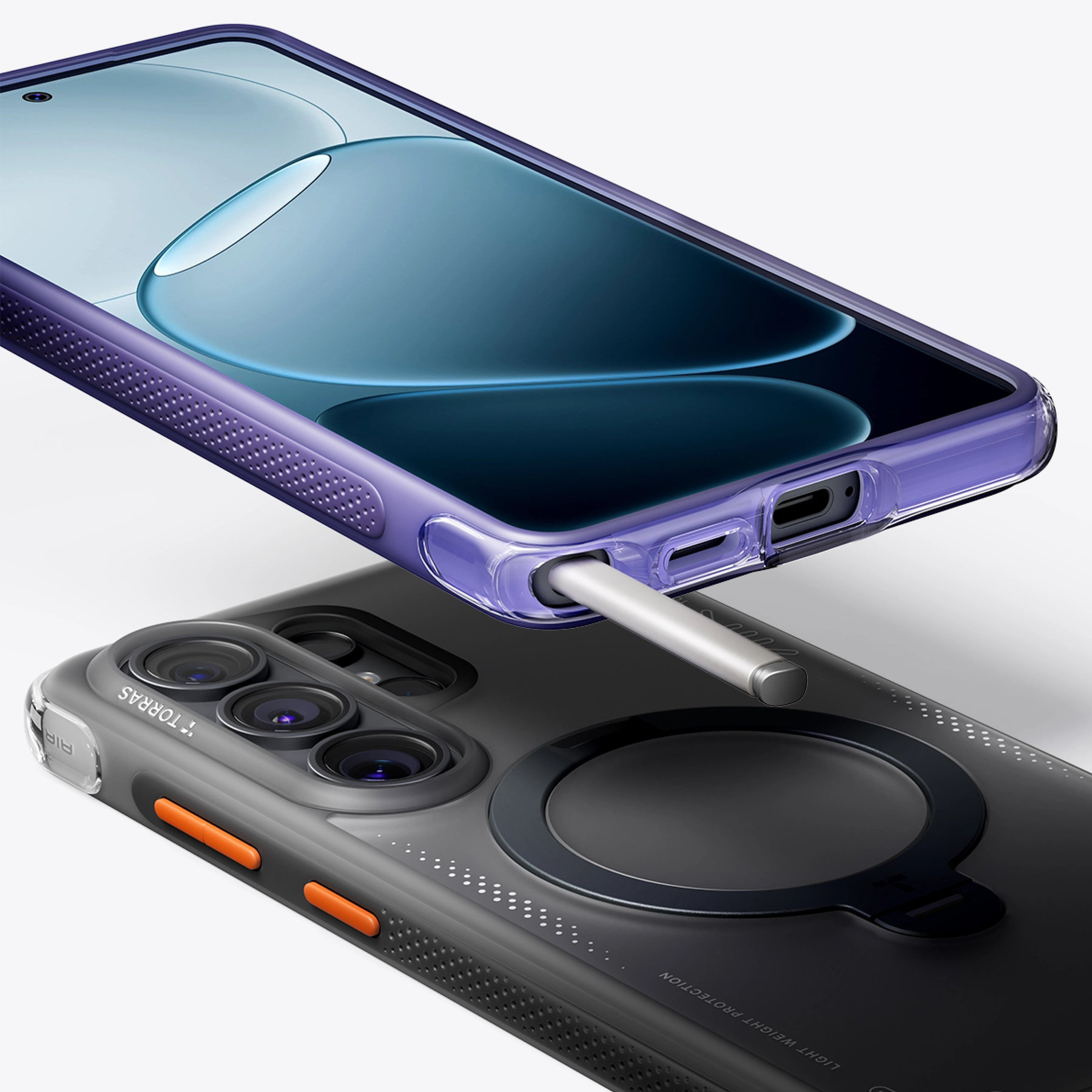 Dėklas Torras Ostand Q3 Air, glacier sprint – Samsung Galaxy S26 Ultra aprašymas - Prekės nuotrauka