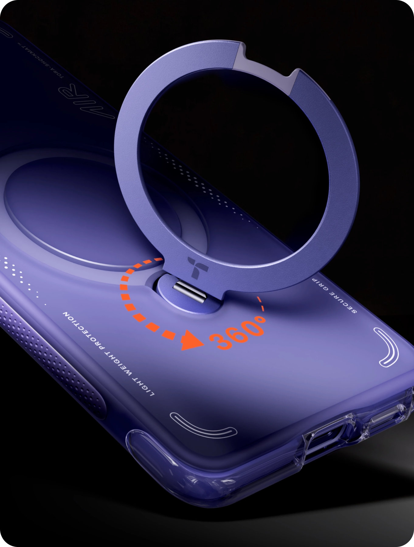 Dėklas Torras Ostand Q3 Air, glacier sprint – Samsung Galaxy S26 Ultra aprašymas - Prekės nuotrauka