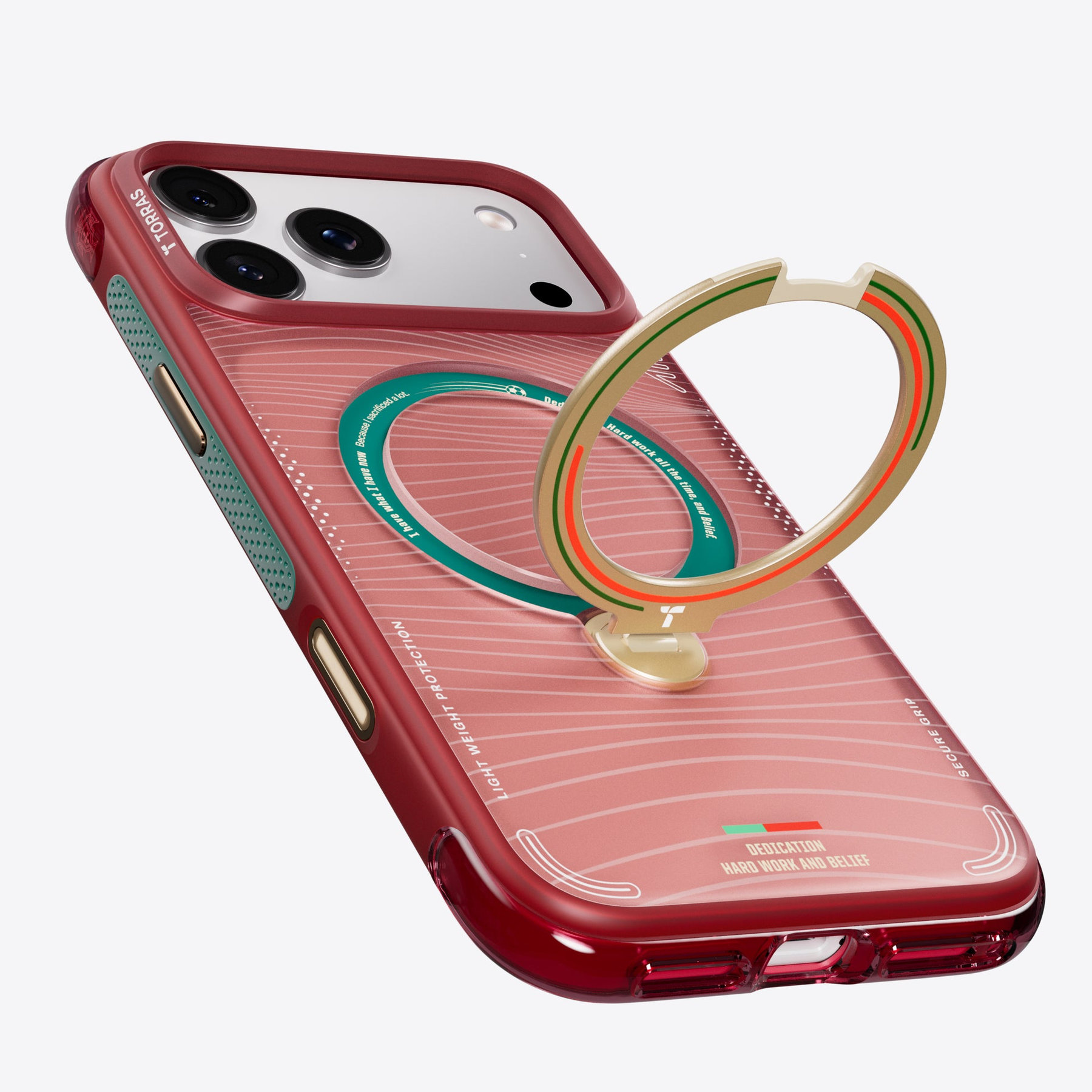 Dėklas „Torras Ostand Q3 Air World Cup Limited“, raudonas – „Apple iPhone 17 Pro“ aprašymas - Prekės nuotrauka Dėklas „Torras Ostand Q3 Air World Cup Limited“, raudonas – „Apple iPhone 17 Pro“ aprašymas - Prekės nuotrauka