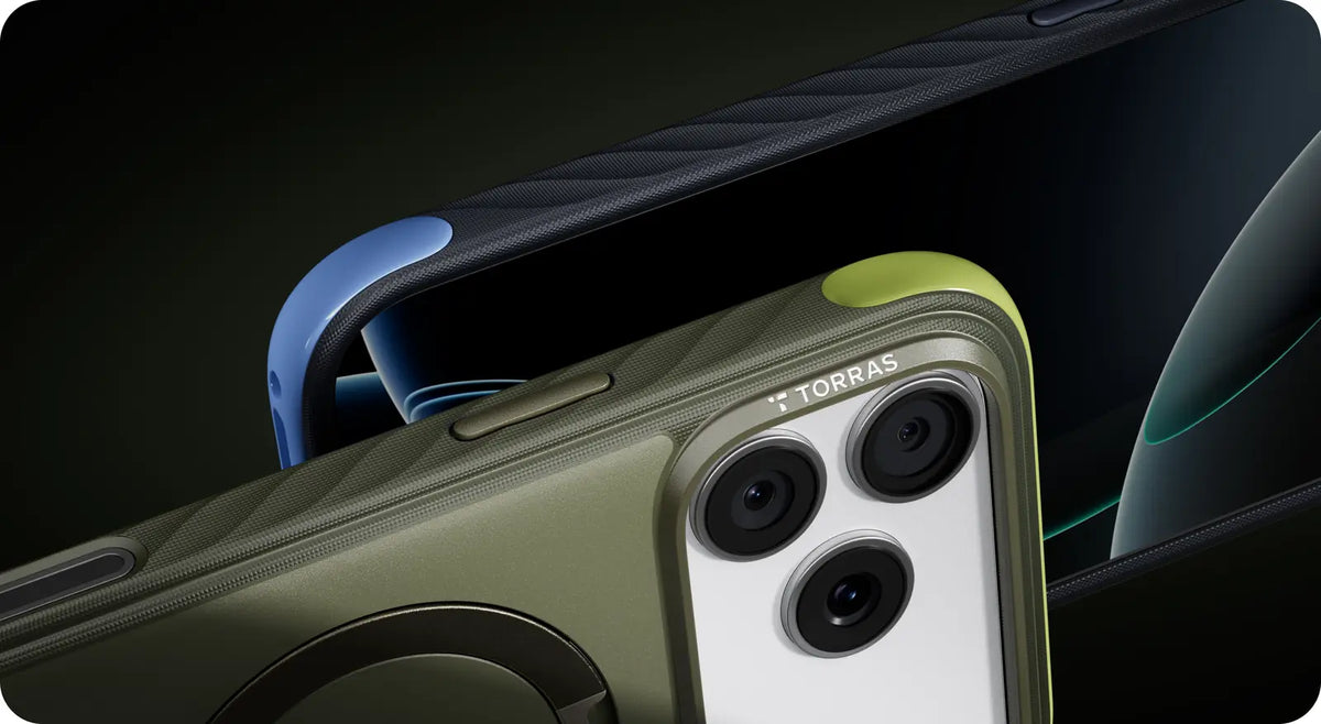 Dėklas Burga Torras Ostand Q3 Rugg, mėlynas – iPhone 18 Pro Max aprašymas - Prekės nuotrauka
