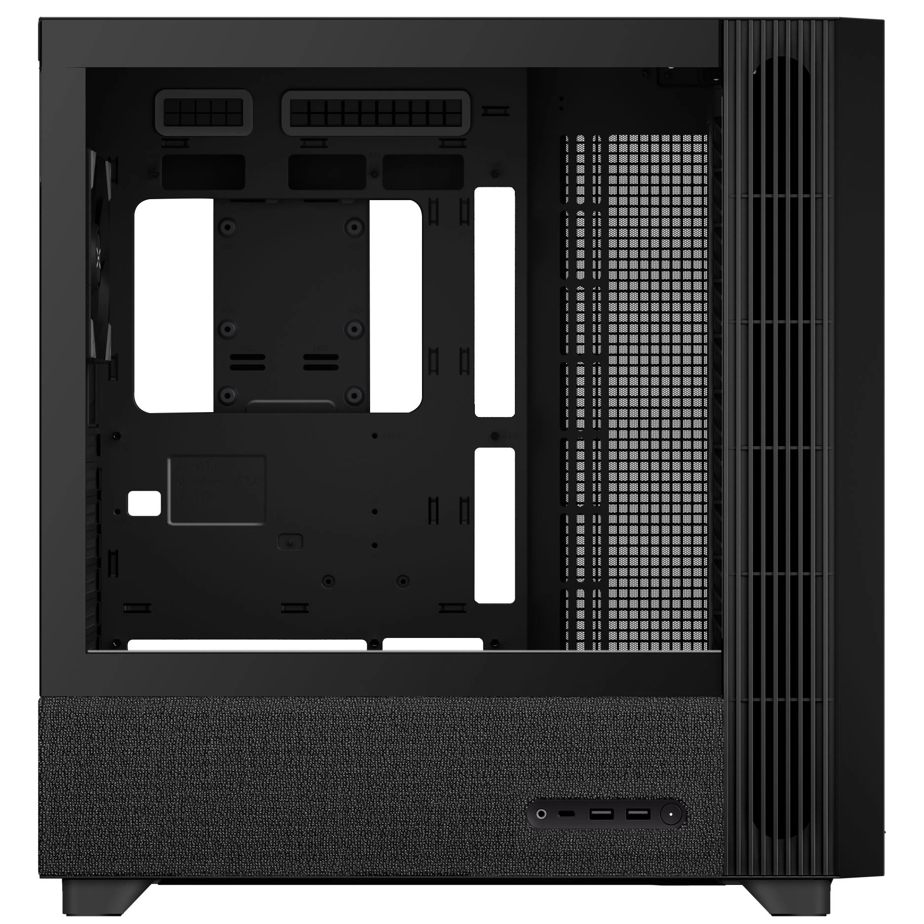TRYX FLOVA F50 PC Case, ATX, Tempered Glass – Juodas aprašymas - Prekės nuotrauka