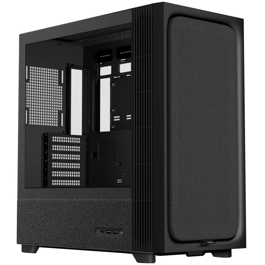 TRYX FLOVA F50 PC Case, ATX, Tempered Glass – Juodas aprašymas - Prekės nuotrauka