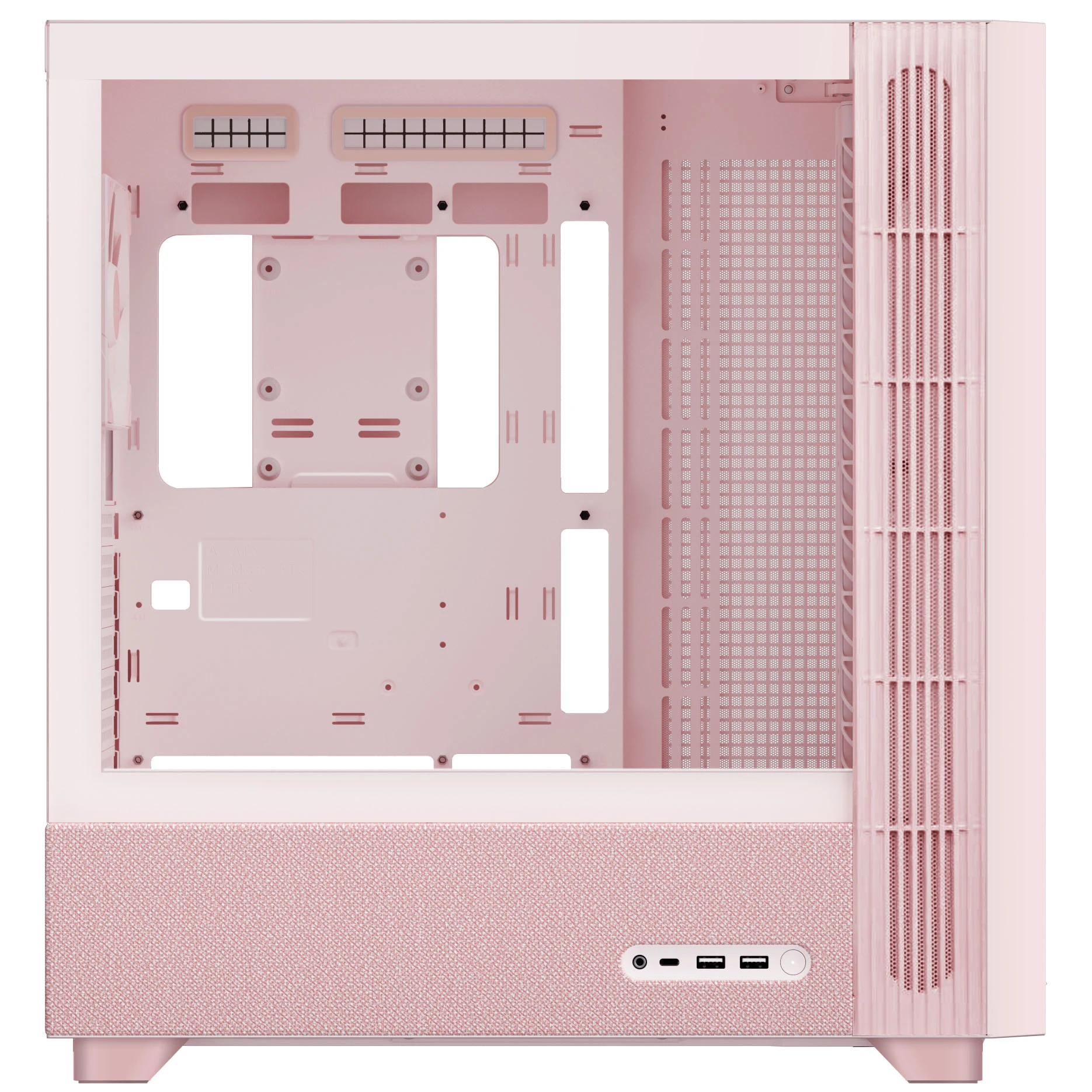 TRYX FLOVA F50 PC-case, Midi-Tower, ATX, Tempered Glass - pink aprašymas - Prekės nuotrauka