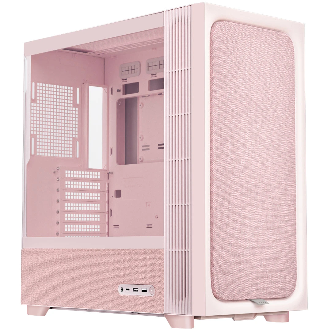 TRYX FLOVA F50 PC-case, Midi-Tower, ATX, Tempered Glass - pink aprašymas - Prekės nuotrauka