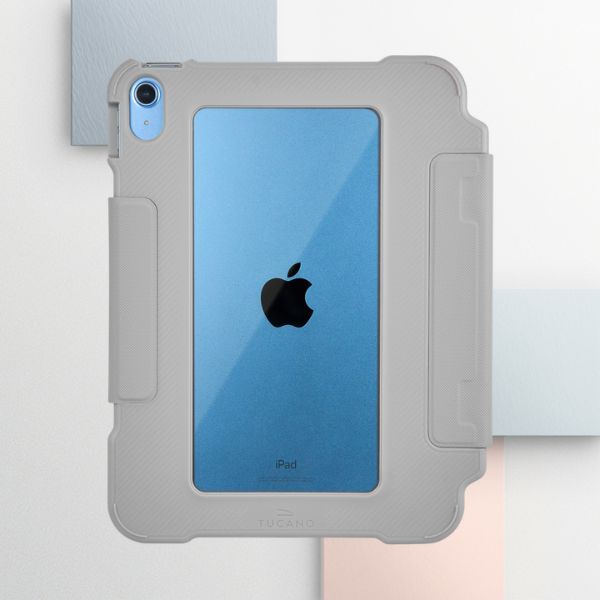 Tucano Alunno dėklas skirtas Apple iPad 11″ A16 (2025) / Apple iPad 10.9″ 10th gen. (2022), pilkos spalvos aprašymas - Prekės nuotrauka