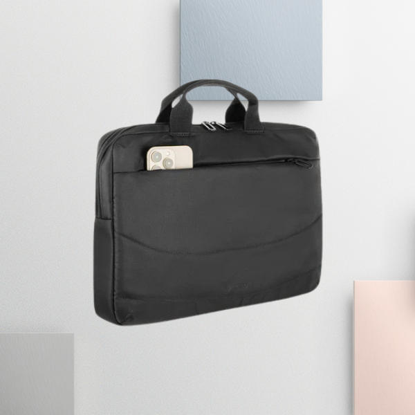 Tucano Borsa Idea rinkinys: 15.6″ krepšys kompiuteriui + pelė, juodos spalvos aprašymas - Prekės nuotrauka