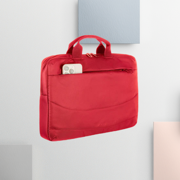 Tucano Borsa Idea set: 15.6″ krepšys kompiuteriui + pelė red aprašymas - Prekės nuotrauka