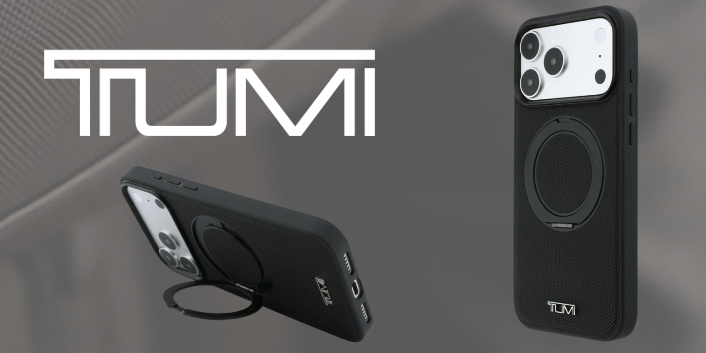 Tumi Ballistic dėklas su žiediniu stovu ir MagSafe funkcija, skirtas iPhone 18 Pro / 17 Pro, juodas aprašymas - Prekės nuotrauka
