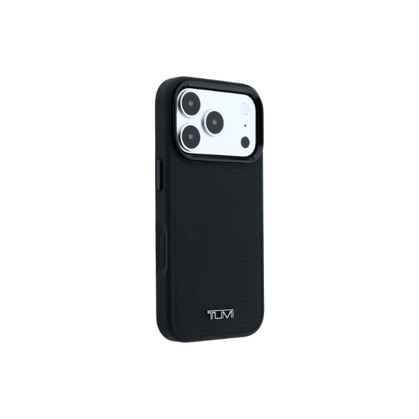Tumi odinis „Ballistic Pattern“ MagSafe dėklas, skirtas iPhone 18 Pro / 17 Pro, juodas aprašymas - Prekės nuotrauka