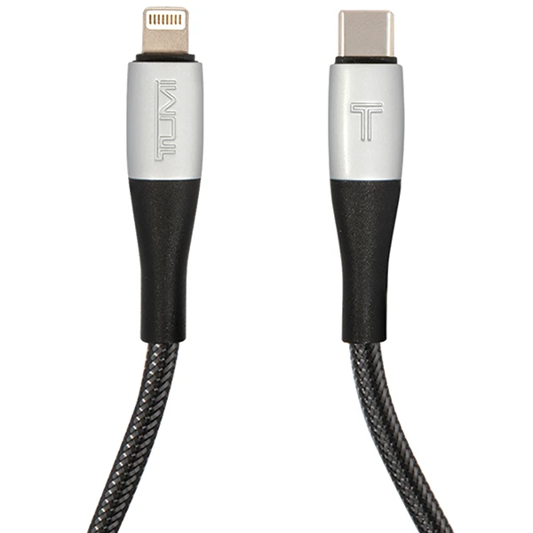 TUMI TUCCSMFI kabelis USB-C - Lightning 1.5m Fast Charging juodos spalvos aprašymas - Prekės nuotrauka