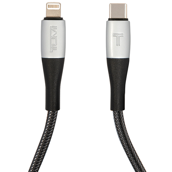 TUMI TUCCSMFI USB-C – Lightning kabelis 1.5m greito įkrovimo, juodos spalvos aprašymas - Prekės nuotrauka
