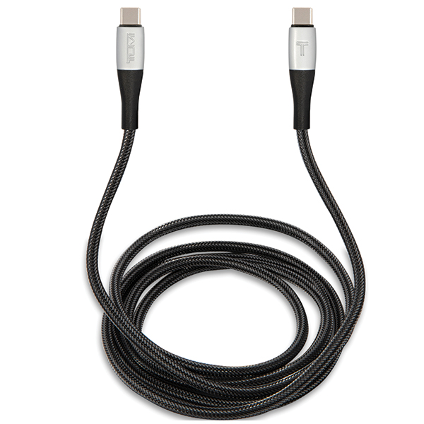 TUMI TUCCSUSBC USB-C į USB-C laidas 1.5m greito įkrovimo, juodos spalvos aprašymas - Prekės nuotrauka