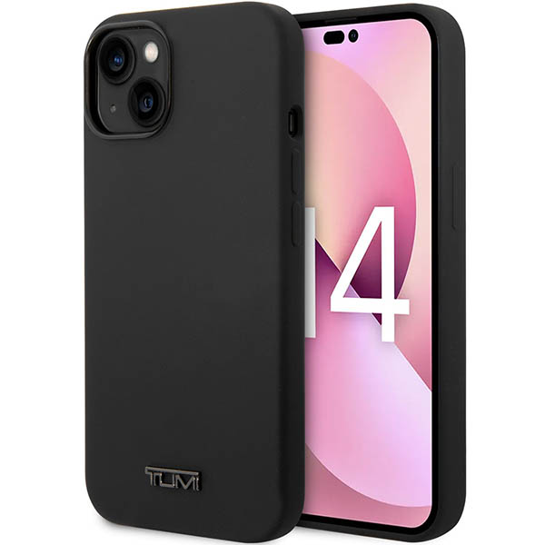 Tumi TUHCP14MSK iPhone 14 Plus / 15 Plus 6.7″ juodos spalvos kietas dėklas Liquid Silicone aprašymas - Prekės nuotrauka