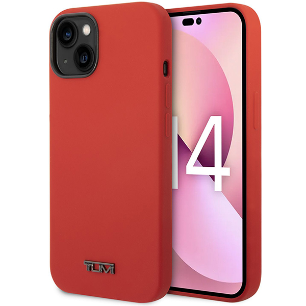 Tumi TUHCP14MSR iPhone 14 Plus / 15 Plus 6.7″ raudonas kietas dėklas Liquid Silicone aprašymas - Prekės nuotrauka
