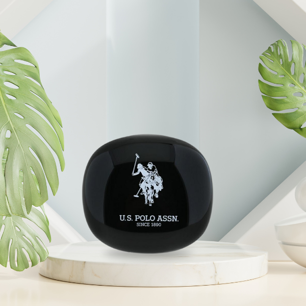 Us Polo Assn TWS ausinės US Polo DH Logo su įkrovimo stotele, juodos spalvos aprašymas - Prekės nuotrauka
