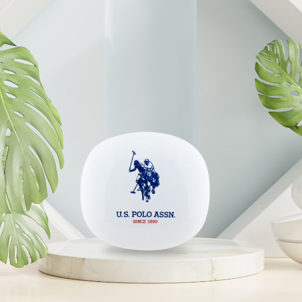 Us Polo Assn TWS ausinės US Polo DH Logo su įkrovimo dėklu, baltos spalvos aprašymas - Prekės nuotrauka