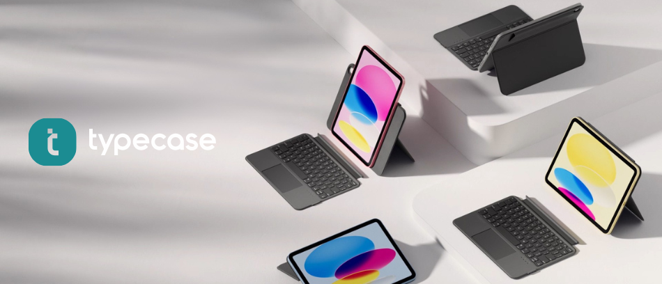 Typecase Folio Duo dėklas su klaviatūra, skirtas iPad Air 11″ M2 2024 / M3 2025 / M4 2026, juodos spalvos aprašymas - Prekės nuotrauka