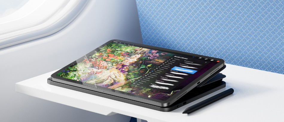 Typecase Studio dėklas su klaviatūra, skirtas iPad Air 11″ M2 2024 / M3 2025 / M4 2026, juodos spalvos aprašymas - Prekės nuotrauka