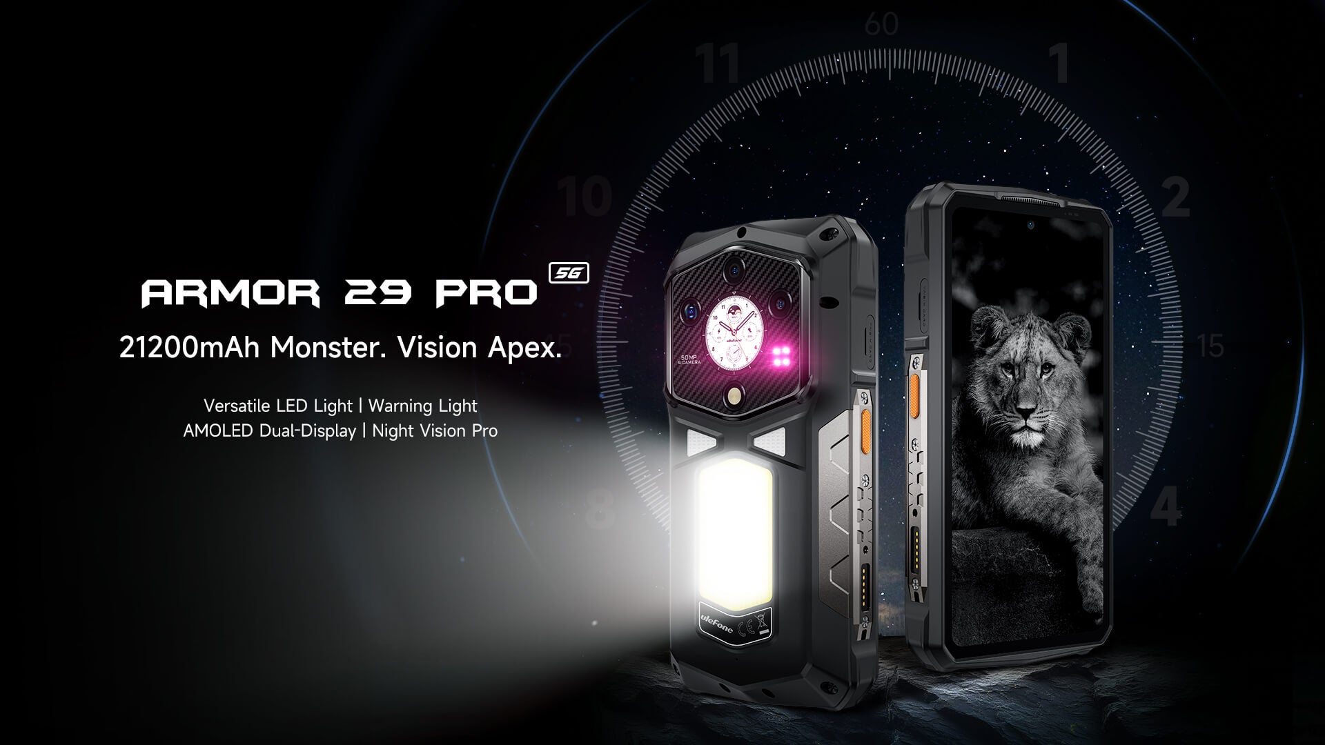 Ulefone Armor 29 Pro 16/512 Juodas EU aprašymas - Prekės nuotrauka