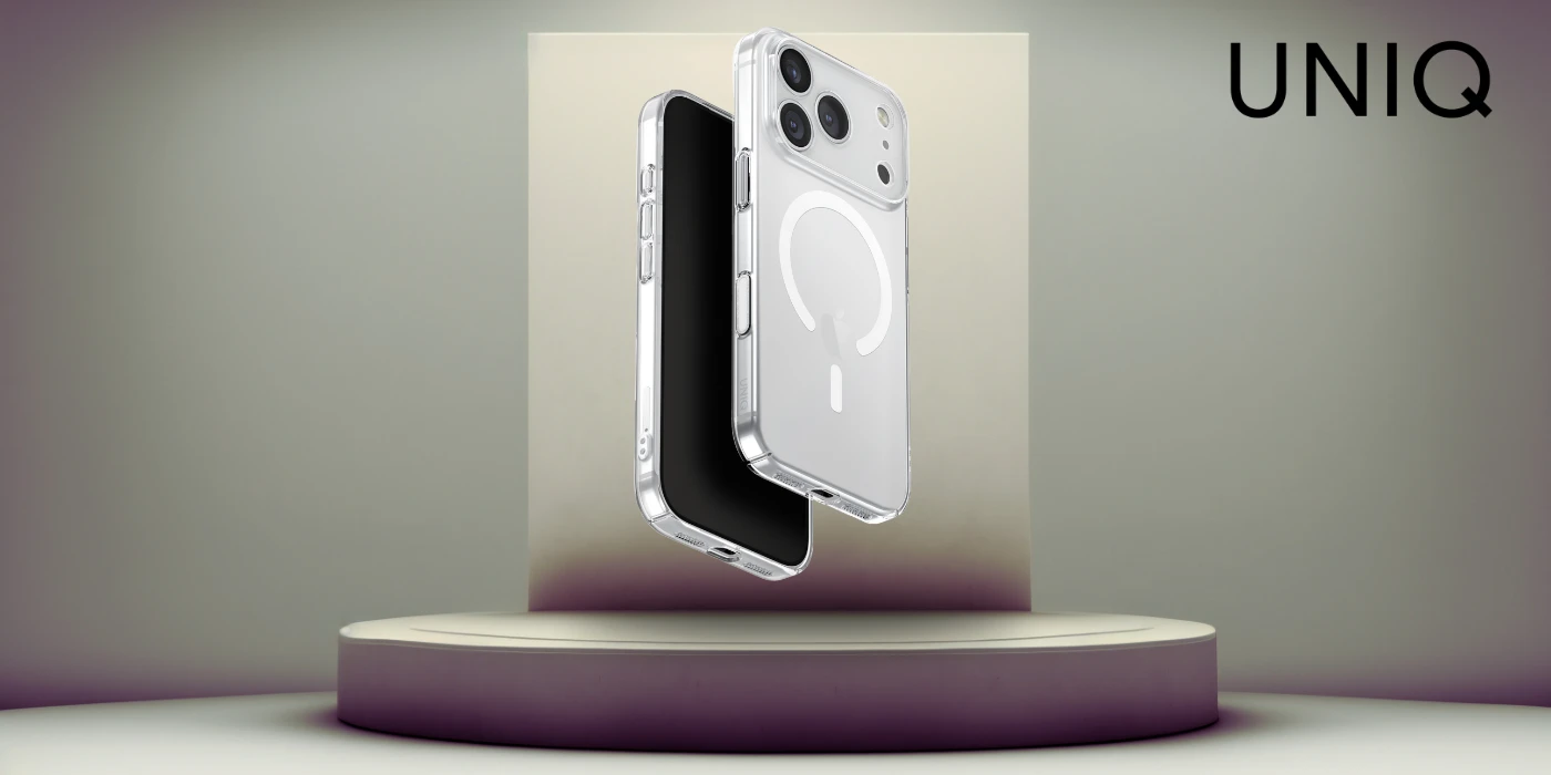 UNIQ Airsuit dėklas skirtas Apple iPhone 17 Pro Magclick Charging skaidrus aprašymas - Prekės nuotrauka UNIQ Airsuit dėklas skirtas Apple iPhone 17 Pro Magclick Charging skaidrus aprašymas - Prekės nuotrauka