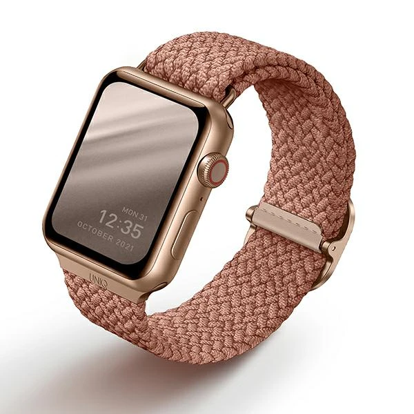 UNIQ apyrankė Aspen Apple Watch 44/42/45 mmSeries 1/2/3/4/5/6/7/8/9/SE/SE2 rožinės spalvos aprašymas - Prekės nuotrauka UNIQ apyrankė Aspen Apple Watch 44/42/45 mmSeries 1/2/3/4/5/6/7/8/9/SE/SE2 rožinės spalvos aprašymas - Prekės nuotrauka