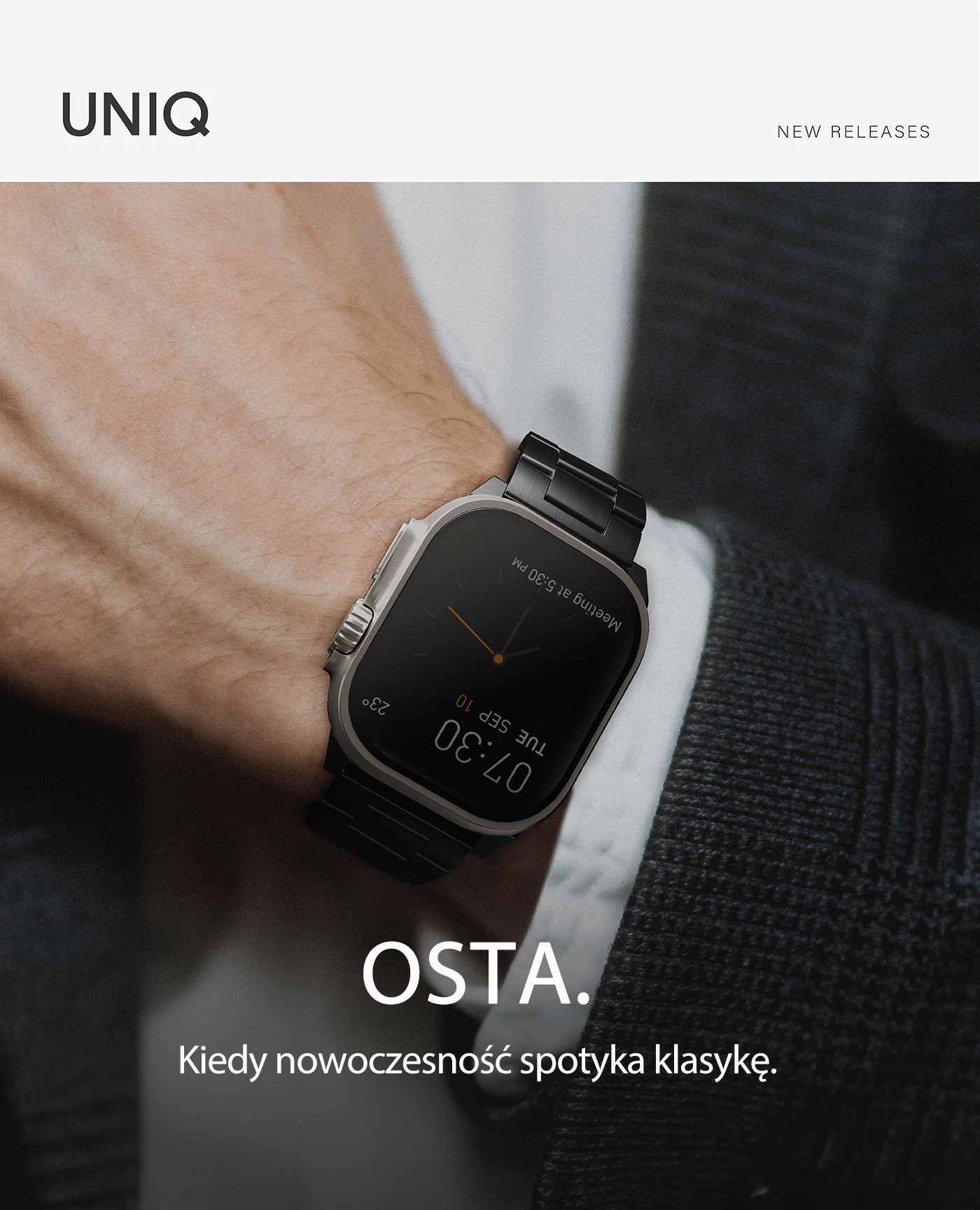 UNIQ apyrankė Osta Apple Watch 42/44/45/ 49mm Series 1/2/3/4/5/6/7/8/9/10/SE/SE2/Ultra/Ultra 2 Stainless Steel juodos spalvos aprašymas - Prekės nuotrauka UNIQ apyrankė Osta Apple Watch 42/44/45/ 49mm Series 1/2/3/4/5/6/7/8/9/10/SE/SE2/Ultra/Ultra 2 Stainless Steel juodos spalvos aprašymas - Prekės nuotrauka