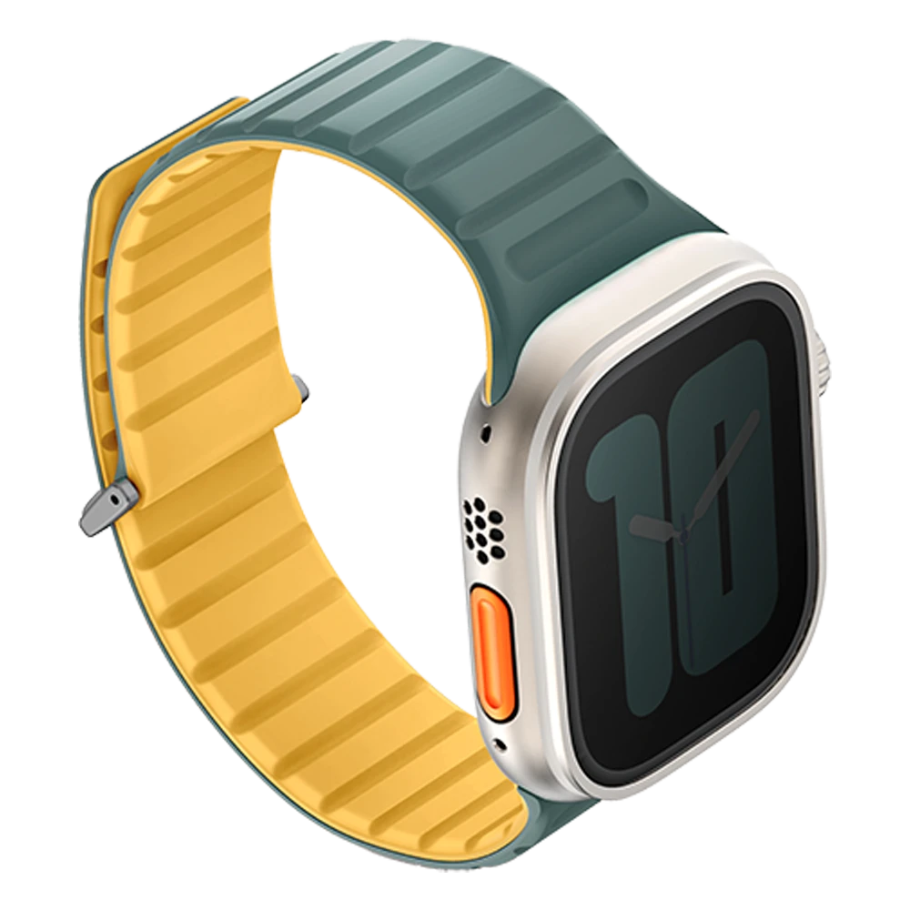UNIQ apyrankė Revix Evo Apple Watch Series1/2/3/4/5/6/7/8/9/SE/SE2/Ultra/Ultra2 42/44/45/49mm Reversible Magnetic žalios ir geltonos spalvos aprašymas - Prekės nuotrauka UNIQ apyrankė Revix Evo Apple Watch Series1/2/3/4/5/6/7/8/9/SE/SE2/Ultra/Ultra2 42/44/45/49mm Reversible Magnetic žalios ir geltonos spalvos aprašymas - Prekės nuotrauka