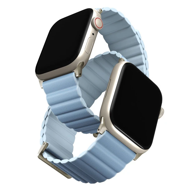 UNIQ apyrankė Revix Premium Apple WatchSeries 1/2/3/4/5/6/7/8/9/SE/SE2 38/40/41mm Edition Reversible Magnetic Leather mėlynos ir baltos spalvos aprašymas - Prekės nuotrauka UNIQ apyrankė Revix Premium Apple WatchSeries 1/2/3/4/5/6/7/8/9/SE/SE2 38/40/41mm Edition Reversible Magnetic Leather mėlynos ir baltos spalvos aprašymas - Prekės nuotrauka