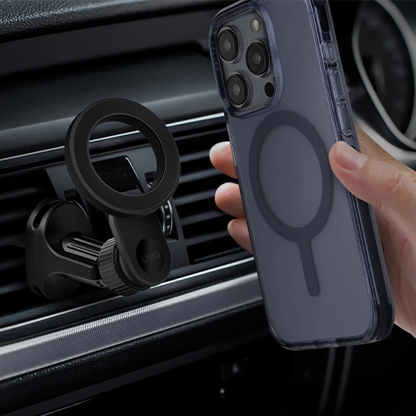 UNIQ automobilinis telefono magnetinis laikiklis TrelixCar Air Vent Mount juodos spalvos aprašymas - Prekės nuotrauka UNIQ automobilinis telefono magnetinis laikiklis TrelixCar Air Vent Mount juodos spalvos aprašymas - Prekės nuotrauka