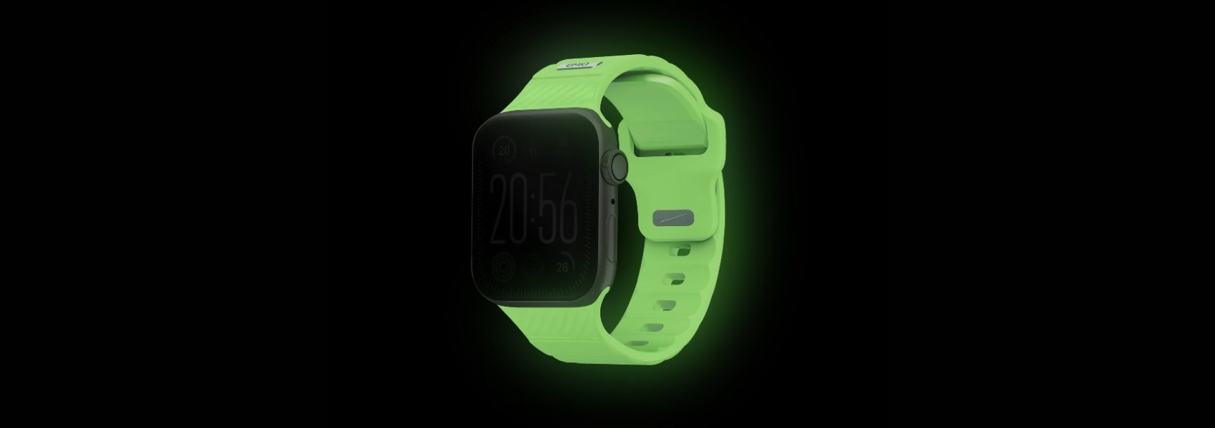 UNIQ Band Stride SE Watch 42/41/40mm FKM guminė apyrankė lume aprašymas - Prekės nuotrauka