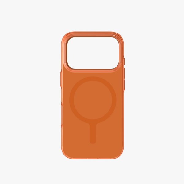 UNIQ Clario Dėklas iPhone 17 Pro Magclick Įkrovimas Oranžinis aprašymas - Prekės nuotrauka