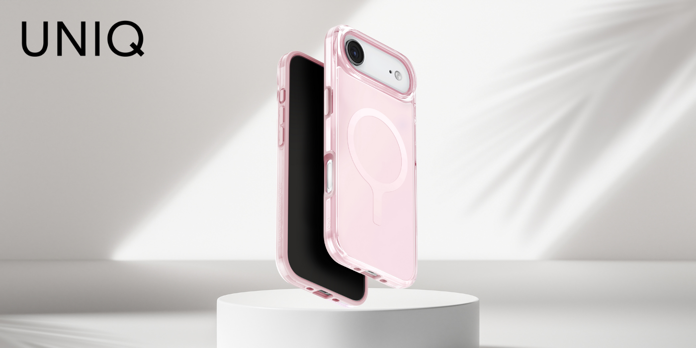 UNIQ Clario Dėklas iPhone Air Magclick Charging rožinės spalvos aprašymas - Prekės nuotrauka