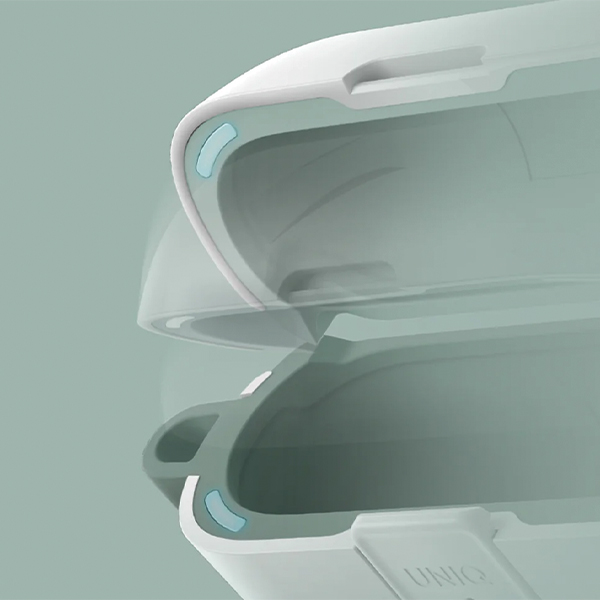 UNIQ Clyde Lock Dėklas AirPods Pro 2 (2022/2023) royal mėlynas-dark pilkos spalvos aprašymas - Prekės nuotrauka