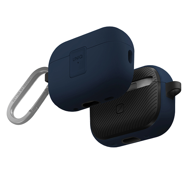 UNIQ Clyde Lock Dėklas AirPods Pro 2 (2022/2023) royal mėlynas-dark pilkos spalvos aprašymas - Prekės nuotrauka